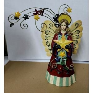 Joy Angel Winged Demdaco 2000 Kathy Killip 10" figurine Christmas